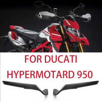 For Ducati Hypermotard 950 Motorcycle Rearview Mirror Hypermotard950 Accessory New CNC Aluminium Invisible Mirror 2022-2023