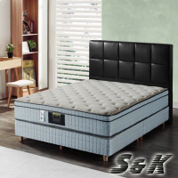 【S&amp;K】涼感紗記憶膠乳膠蜂巢獨立筒床墊(雙人5尺)