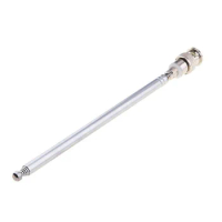 2x 7 Section Telescopic Antenna With /BNC Connector For Portable Radio Scanner FM RADIO ANTENNA - Perfect Antenna For FM Radio