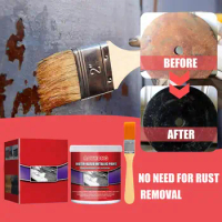 100ml Water based Metal Rust Remover Car Metallic Paint with Brush for Car Chassis Rust Converter for indoor outdoor