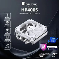JONSBO HP-400S Low Profile (Intel/AMD Top Flow 90mm 4Heatpipe Air Cooler) White