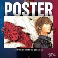 Poster Death Note Rule Book Page Aesthetic Hiasan Dinding Kamar Unik Dekorasi Dinding Minimalis Kere