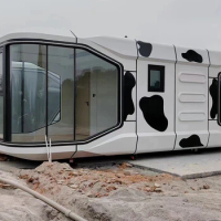 Fire proof Earthquake typhoon resistance Mobile Capsule Houses Ready Made House Mobile Home Space Capsule Home