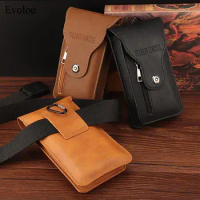 Universal Zipper Wallet Card Holder Pouch For Huawei Nova 11i 11 Pro 10 SE 9 8 7 6 5T 3 Lite Belt Clip Leather Case Waist Bag
