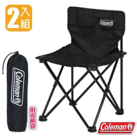 美國 Coleman 輕便型露營吸震摺椅(2入組).折疊椅_CM-38833 黑