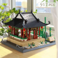 Chinese Model Architecture Building Blocks Compatible with Lego Bricks Toys for Adult Great Wall Forbidden City
