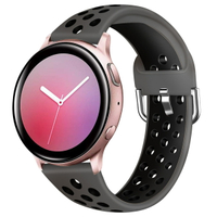優樂悅~適用三星Galaxy Active watch 雙色20MM表帶硅膠2代 硅膠表帶