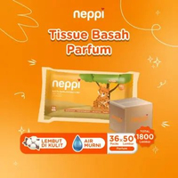 (Dus Isi 36 Pcs x 50 Lembar) Neppi Baby Tisu / Tissue Basah Wipes Non Parfum / Parfum 50s - Buy 1 Ge