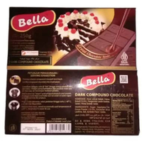 Bella Chocolate Compound 250gr, Bella White Chocolate Compound 250gr Bell Dark Chocolate 250gr (Coke