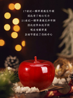 禪意閣紅檀金絲楠木雕蘋果擺件吉祥裝飾圣誕節禮物蘋果禮盒