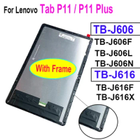 Tablet LCD For Lenovo Tab P11 / P11 Plus TB-J606F TB-J606L TB-J606 LCD Display Touch Screen Digitizer Assembly with frame