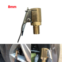 1Pc 8mm Car Auto Wheel Tyre Tire Air Pump Chuck Inflator Valve Clip Clamp Connector Adapter for Air Compressor Inflator Valve