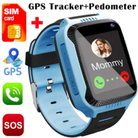 Smart Watches for Boys Girls Smartwatch GPS Tracker Watch Pedometer Fitness Tracker Wrist Android Mobile Cell Phone Best Gift