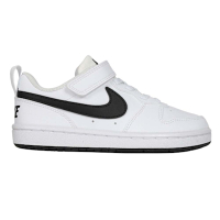 NIKE COURT BOROUGH LOW RECRAFT 男女中童休閒運動鞋 DV5457-104 白黑
