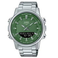 【CASIO 卡西歐】多功能數位雙顯錶(AMW-880D-3A)