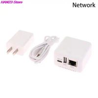1PC USB 2.0 Port Mini NP330 Network USB 2.0 Print Server ( Network/ WIFI/ Bluetooth Version) USB HUB Network Print Server