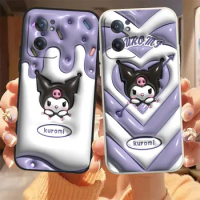 Anime Cute Funny kuromi Phone Case For Oneplus 9 9R 8 8T 7 7T 5 5T 6 6T ACE 2V NORD CE 2 LITE Pro Silicone Case Funda Shell Capa