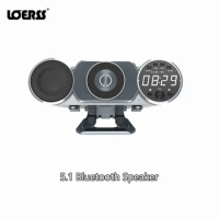 LOERSS 5.1 Bluetooth Speaker 6 in 1 Multifunction Soundbar With light Support Wireless Charging Music Game Subwoofer Alarm Clock