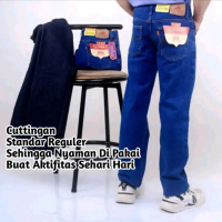 Celana panjang pria 606 model standar /reguler ukuran 28 sampai 38 / celana pria denim dewasa regule