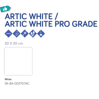 Keramik Merek Accura Type Artic White/Artic White Pro Ukuran 30x30 Glossy