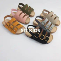 Kid's Cork Sandals Summer Boy's Girls' Slipper Baby Sandals Beach Girl Summer Sandals For Boys Students School Sandals 2023