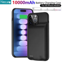 10000mAh Battery Case For iPhone 15 Pro Max 13 14 Pro 12 Mini Power Bank Charging Power Case For iPhone XS Max XR 7 8 Plus SE2 3