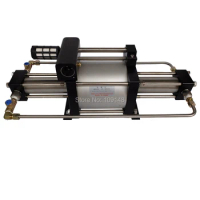 Free shipping Wellness Model :GBD15 50-120 Bar double acting air driven nitrogen /helium/argon gas booster pump