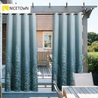 Outdoor Waterproof Printed Curtain Pavilion Shading Simp