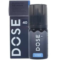 Liquid Saltnic Hex DOSE 40 Forty Series 40MG 30ML By Hex Juice BLUEBERRY ICE CREAM