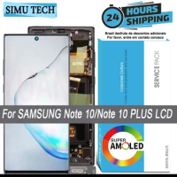LCD Display For Samsung Note 10,N970F, N9700, Note 10 Plus, N975, Note 10 +,Touch Screen Digitizer Repair Parts