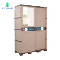 OLYMPLAST Lemari Plastik 2 Pintu Sliding - Cabinet Sliding Modern - OT