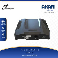AKARI SET TOP BOX ADS-525 DIGITAL TV RECEIVER STB DVB-T2 + EWS ADS525