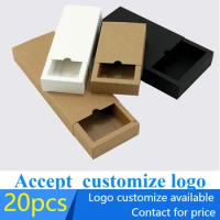 20 pcs 350gsm custom printed paperboard packaging truck paper box easy assembly white black kraft handmade gift packing box log