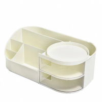 【COLACO】ins風桌上型抽屜式化妝品文具刷具收納盒(收納架 置物盒)