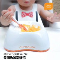 【NUM NUM】寶寶學習餐碗(防滑碗 隔熱碗 兒童餐碗 副食品碗 安全餐具)