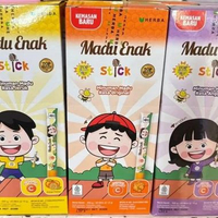 Pelengkap Makanan Honey Herba Madu Enak ( Stick 20 pcs Leci, Anggur, Jeruk, Original ) ( Sachet 12 p