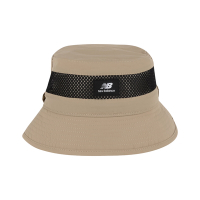 New Balance 漁夫帽 Lifestyle 卡其 男女款 防曬 抗紫外線 遮陽 NB 透氣 網狀 工裝 LAH21101MDY
