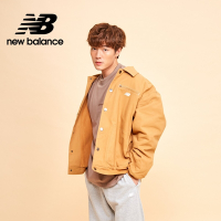【New Balance】 絨毛保暖襯衫式外套_男性_棕黃色_AMJ33502TOB