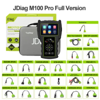 JDiag M100 Pro Motorcycle Diagnostic Scanner OBD2 Fault Diagnostic Tool Moto Code Reader ABS For BMW Kawasaki Yamaha Suzuki KTM
