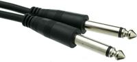 CableWholesale 1/4 Inch Mono Extension Cable 6 feet 1/4" Male to 1/4" Female Plug for Electric Instr