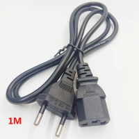 EU Euro Power Cord Plug IEC C13 Adapter Extension Cable For Dell Desktop PC Monitor HP Epson Printer LG TV Projector 1M