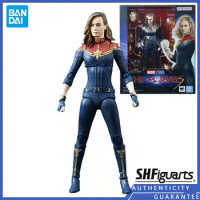 [In stock] Bandai S.H.Figuarts SHF 15CM Marvel Captain Marvel 2 Carol Danvers Movie Movable Doll Model Toys Figure