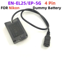 EP-5G EN-EL25 Dummy Battery 4 Pin DC Coupler For Nikon Z50,ZFC Z30 Cameras