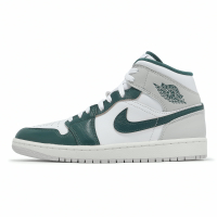 Nike 休閒鞋 Air Jordan 1 Mid SE 男鞋 白綠 Oxidized Green 高筒 FQ7720-103