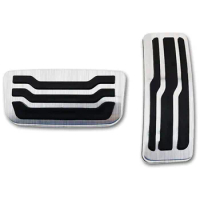 Stainless Steel Car Pedals for Ford Ranger Everest 2015-2020 Accelerator Fuel Gas Brake Pedal Cover Antiskid Pad,2PCS