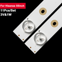 11Pcs/set 55inch 580mm LED Backlight TV Strip for Hisense 8Led SAMSUNG-2015CHI550-B81-3228 LM41-00182A LED55EC520UA,TH-55DX400C