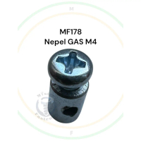 20 PCS Nepel Gas M4 Obeng Plus Nipel PUTIH 4mm Niple Setelan Kabel Tali Gas Kecil