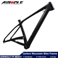 Airwolf T800 Carbon MTB Frame 27.5ER Carbon Bike Frame 27.5 Mountain Carbon Bicycle Frame 148*12mm Disc Brake Bike Frameset