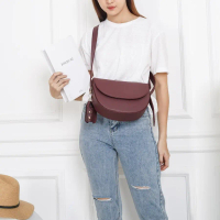 Luna Mini Korean Sling Bag Tas Selempang Wanita Kulit Premium Quality
