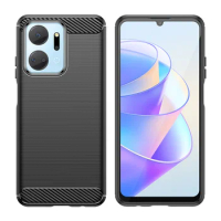 For Huawei Honor X7A Case Cover For Honor X7A Capas New Shockproof Bumper Soft TPU Carbon Fiber Cover Honor X6 X7 X8 X8A X9A X7A